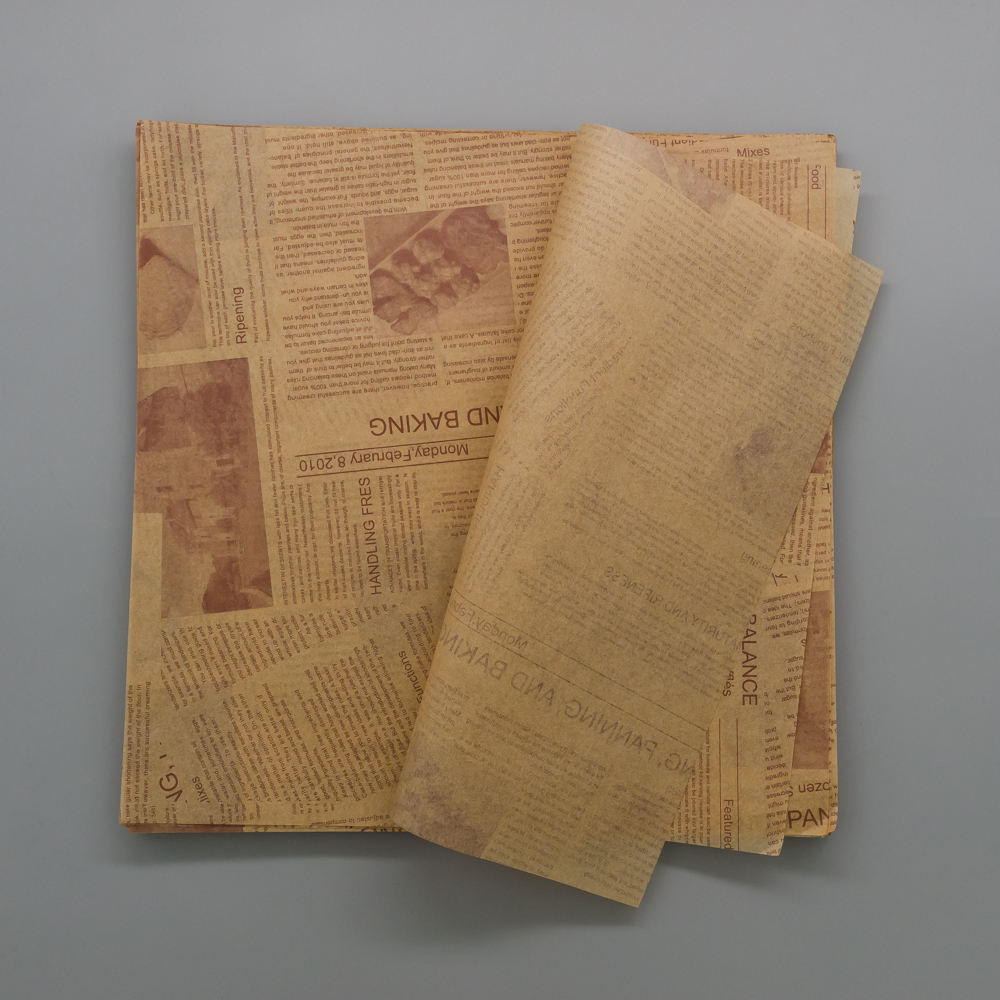 High Quality Colored Greaseproof Waterproof Food Wrapping Paper Customized Color Printing Premium Quality for Sandwich/Snack